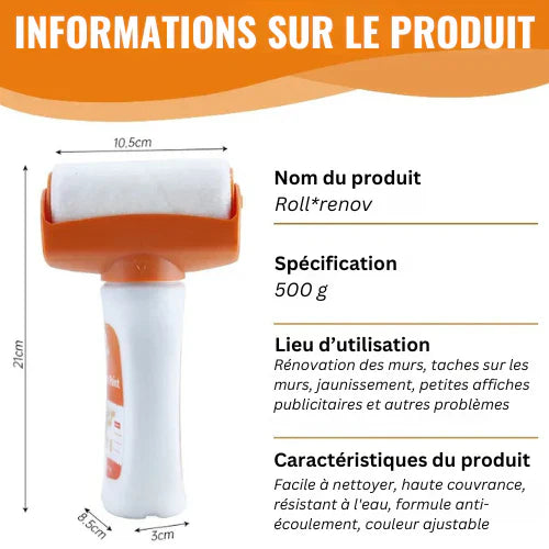 Roll'Renov – Rouleau de Peinture Réparateur Express 🔥 50% Reduction aujourd'hui 🔥