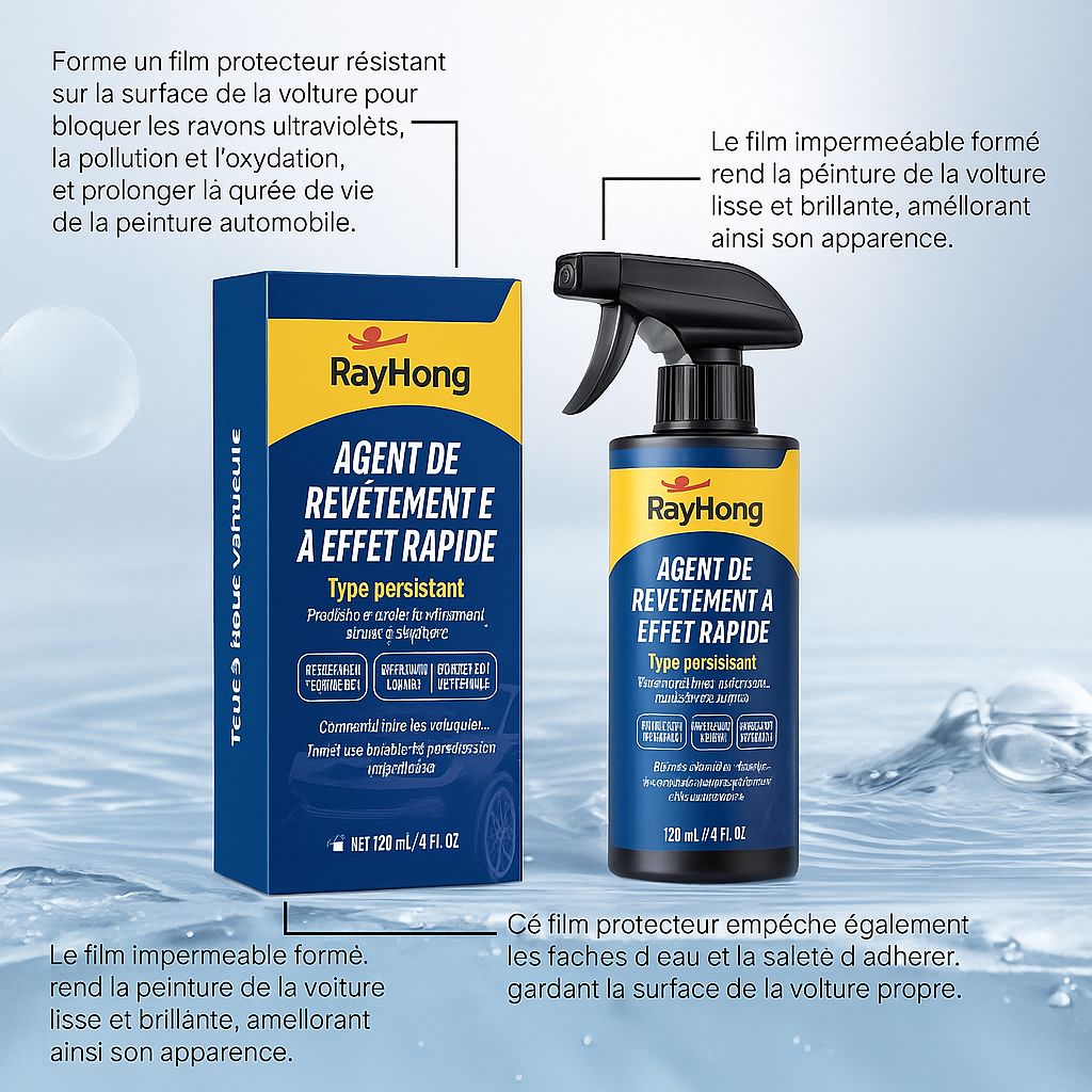 Spray de revêtement de voiture RayHong 3-en-1 🔥 50% Reduction aujourd'hui 🔥